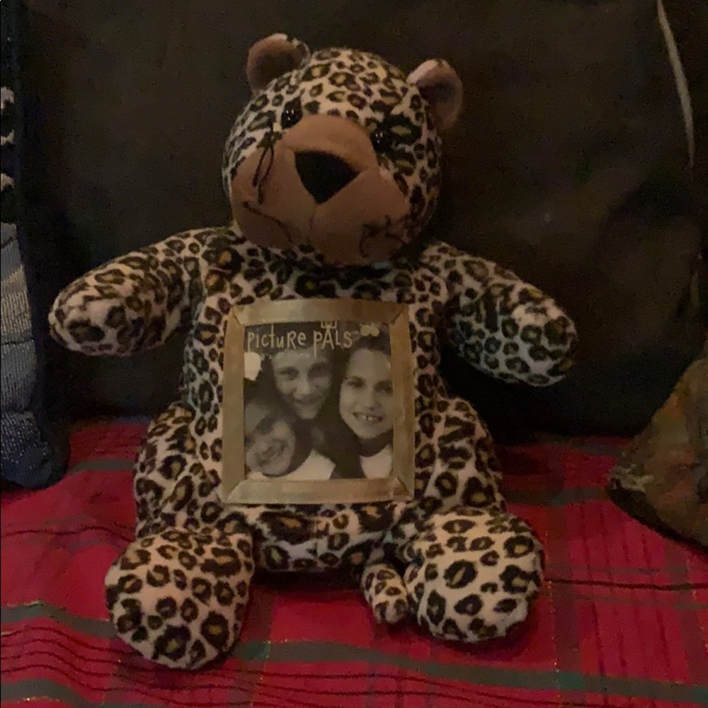Plush Cheetah photo bear NWT